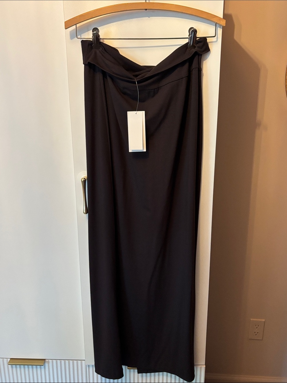 EILEEN FISHER Foldover Straight Maxi Skirt Small NWT